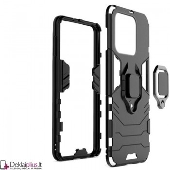 Sustiprintas dėklas 4in1 - juodas (telefonui Xiaomi Redmi 10C) Sustiprintas dėklas 4in1 - juodas (telefonui Xiaomi Redmi 10C)